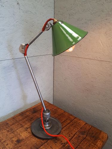 Vintage Industrial Table Lamp From Clamart
