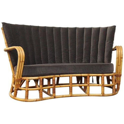 Vintage Rattan Bamboo Sofa For Sale At Pamono