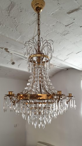 Vintage Swedish Crystal Chandelier For At Pamono Vintage Swedish Crystal Chandelier For, The Vintage Chandelier Company