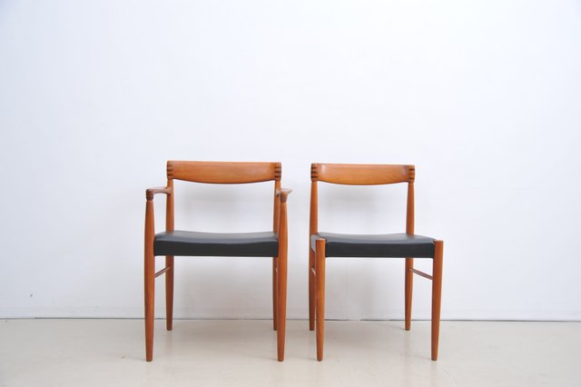 Vintage Teak Dining Chairs by H. W. Klein for Bramin, Set of H.W. Klein for Bramin Møbler – vintage dining room table