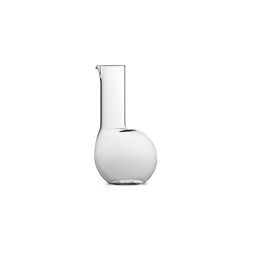 Dudù High Carafe in transparent smooth blown glass by Matteo Cibic for Paola C., 2018