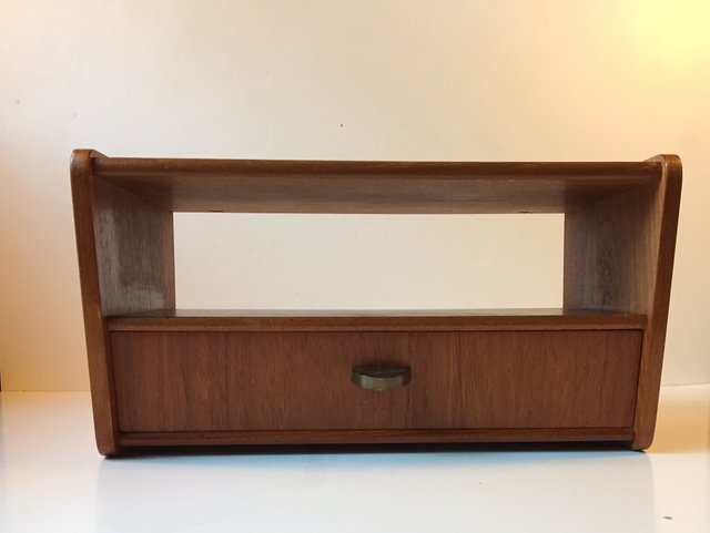 Danish Modern Floating Teak Bedside Table 1960s For At Pamono