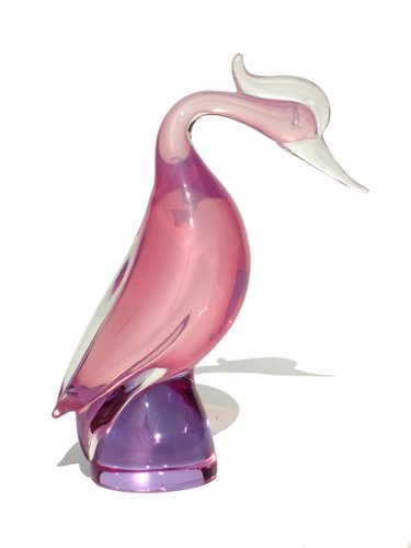 Murano Glass Bird Sculpture by Seguso Vetri D'Arte, 1950s