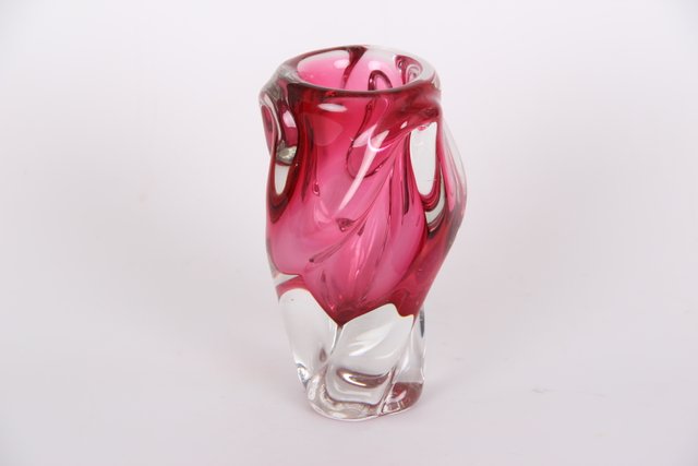 Rote Vintage Vase bei Pamono kaufen