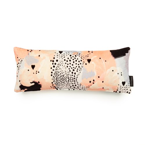 Love Leopard Lumbar Cushion In Peach By 17 Patterns For Sale At Pamono