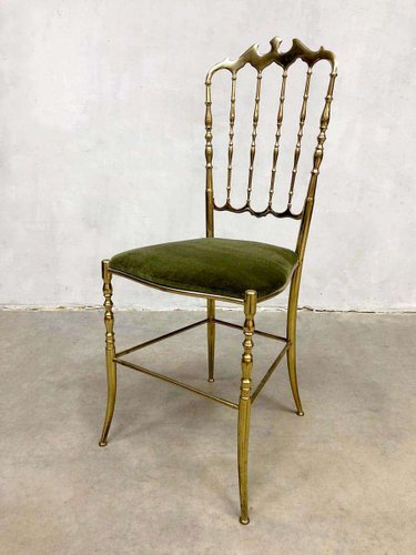 SET 4 SEDIE Da Pranzo Chairs Ottone Tessuto Design Anni'70 Vintage  Modernariato EUR 600,00 - PicClick IT