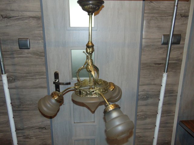 Art Nouveau Brass Chandelier For At Pamono