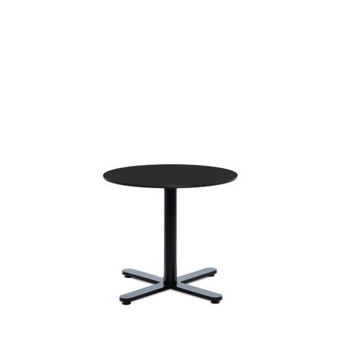 Small Round Black Hpl Oxi Table By, Small Round Black Table
