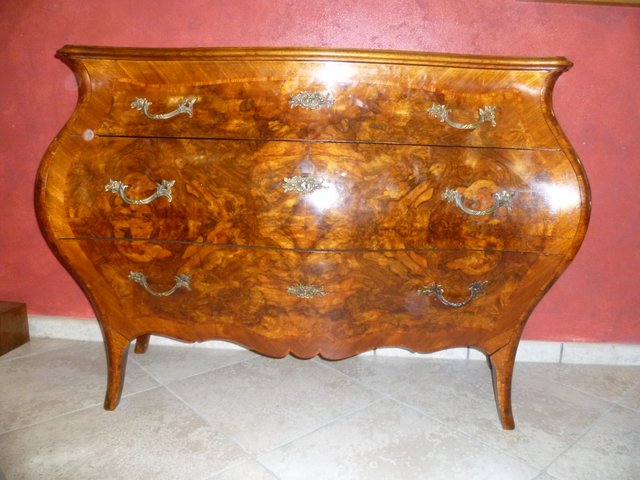 Antique French Walnut Cherry Chest Of Drawers For Sale At Pamono