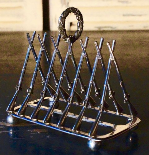 Silver Plated Toast Rack From Goodfellow Sons 1880s For Sale At