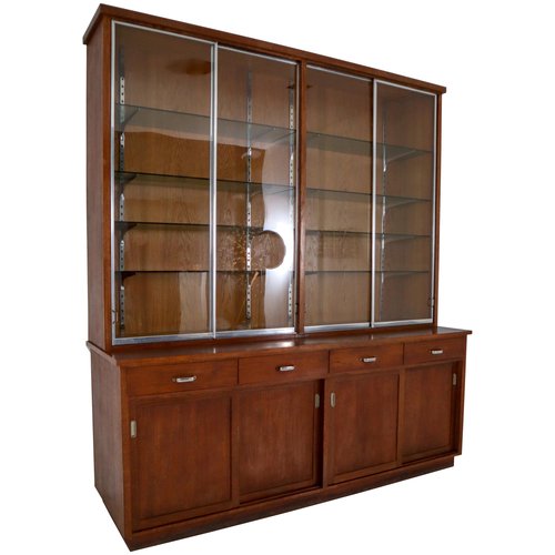 Plywood And Oak Display Cabinet From Ernst Rockhausen Söhne 1920s For At Pamono Plywood And Oak Display Cabinet From, Short China Cabinet