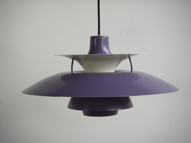 Ph 5 6 Purple Pendant Lamp By Poul Henningsen For Louis Poulsen