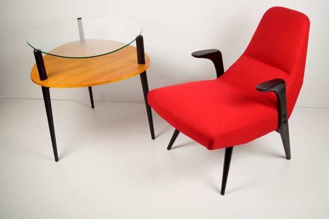 Lounge Chair And Side Table By Lucyna Kowalska And Roman Lisowski