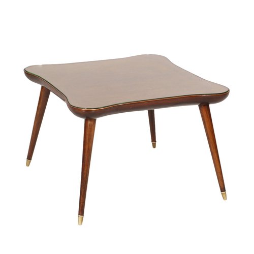 Table basse ou d'appoint italienne Gio Ponti I.S.A. Italia, circa 1950 Stratifié blanc En vente