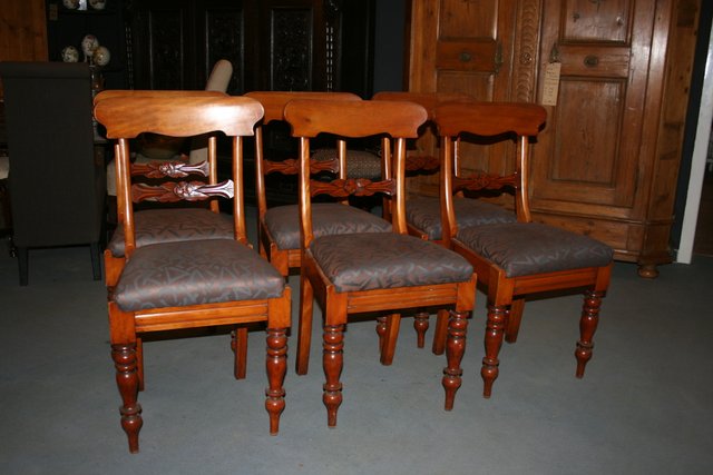 Antique Dining Chairs, Set of 6 for sale at Pamono