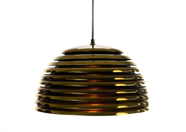 Goldene deutsche Saturnlampe von Kazuo Motozawa für Staff, 1970er bei