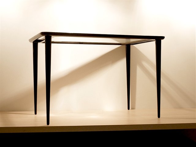 Black Hairpin Side Table By Cesare Lacca 1950s For Sale At Pamono