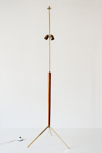 Mid Century Tripod Floor Lamp By J T, Mid Century Pole Lamp