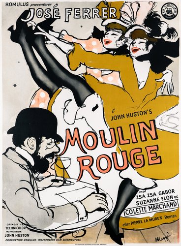 Moulin Rouge Original Vintage Movie Poster by Maggi Baaring