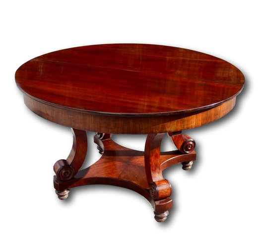 Antique English Circular Extending Dining Table For At Pamono
