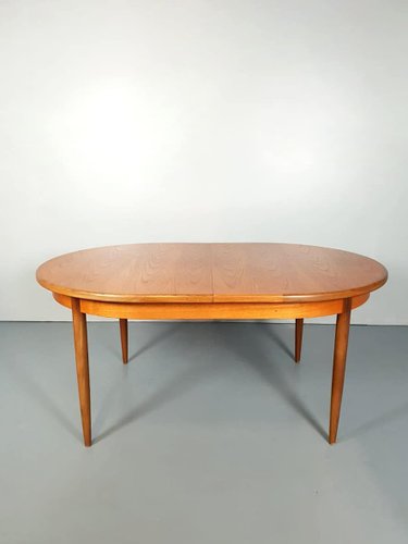 Vintage Extendable Teak Dining Table By, Expandable Round Dining Table Plans