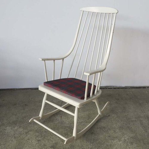 Vintage Swedish Rocking Chair By Lena Larsson For Nesto 1960s For Sale At Pamono