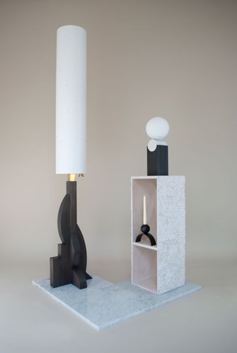 Lamp tower sale with shelves