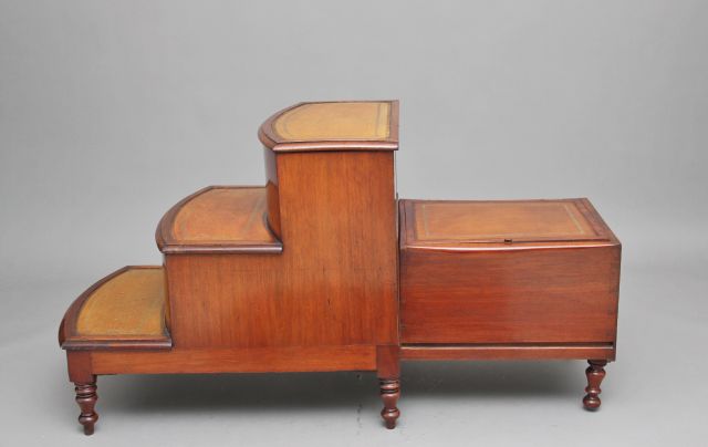 Antique Mahogany Library Steps 1840s For At Pamono