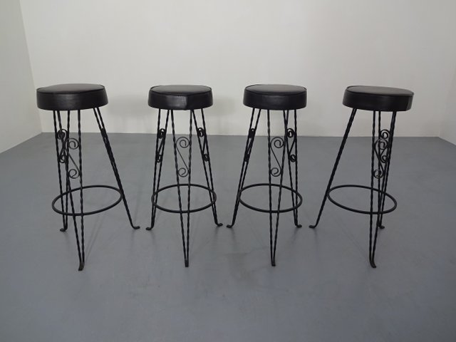 Vintage German Barstools 1960s Set Of 4 For At Pamono
