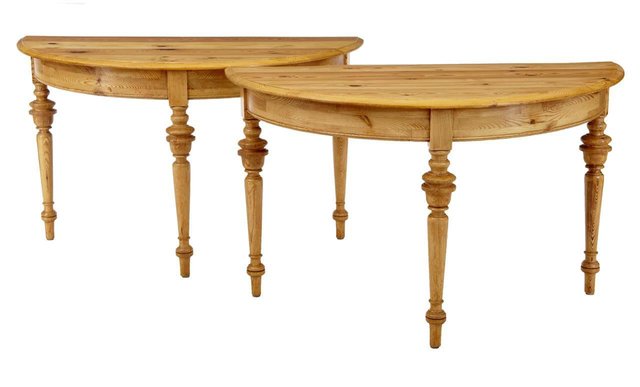 Antique pine console table online