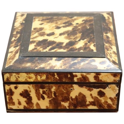 Vintage Rosewood Jewelry Box With Tortoise Shell Decoration 1940s For Sale At Pamono