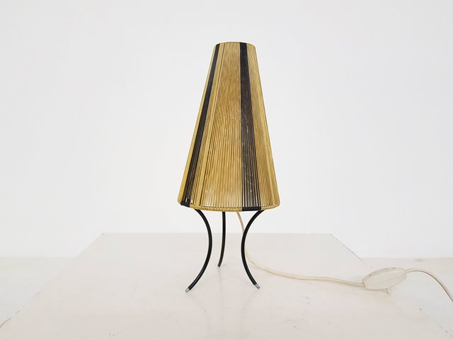 small mid century table lamp