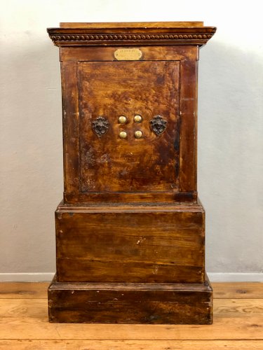 19th Century French Iron And Wood Safe From Pe Jean For At 19th Century French Iron And Wood Safe From Pe Jean For At Pamono