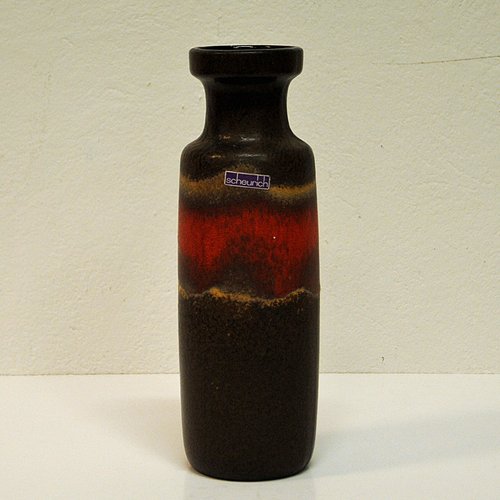 West German Ceramic Fat Lava Vase from Scheurich, 1960s West German Ceramic Fat Lava Vase from Scheurich, 1960s