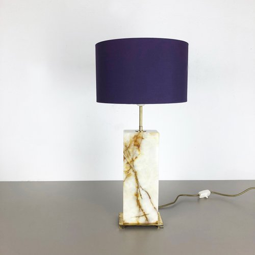 Vintage Onyx Marble Light Base Table, Onyx Stone Night Light Table Lamp