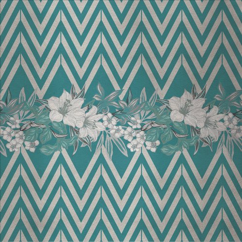 Flowers And Chevron Pattern 4 Wandverkleidung Mit Stoffbezug Von Chiara Mennini Fur Midsummer Milano Bei Pamono Kaufen