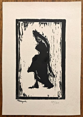 femme de profil woodcut by albert marque 1900 for sale at pamono femme de profil woodcut by albert marque 1900
