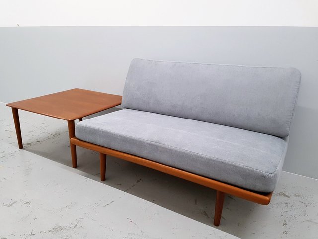 Minerva 2 Seater Sofa With Side Table By Peter Hvidt Orla