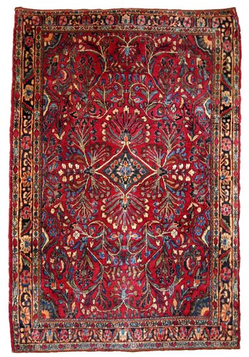 Handgefertigter Orientalischer Vintage Sarouk Teppich 1920er Bei