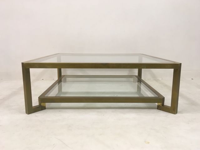 Large Italian Brass Coffee Table 1970s For At Pamono