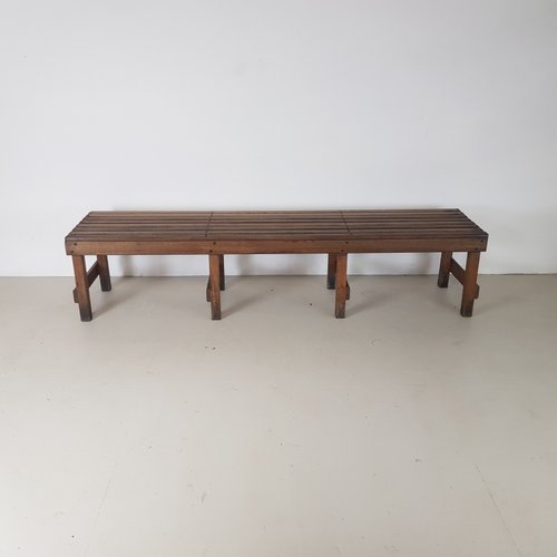 Vintage Industrial School Gym Bench For Sale At Pamono