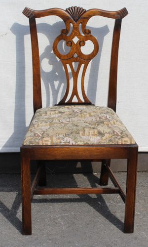 oak high back dining chairs