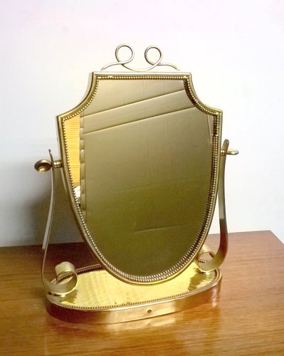 Small Vanity Mirror By Gio Ponti For, Small Vanity Mirror On Stand