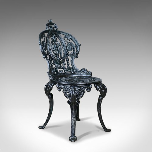 Vintage Cast Iron Garden Chair For Sale At Pamono