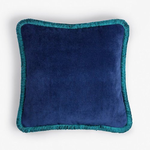 Happy Pillow in Blue Night and Teal from Lo Decor for sale at Pamono