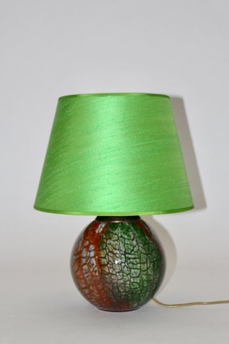 German Multicolored Glass Table Lamp, Multi Colored Table Lamps
