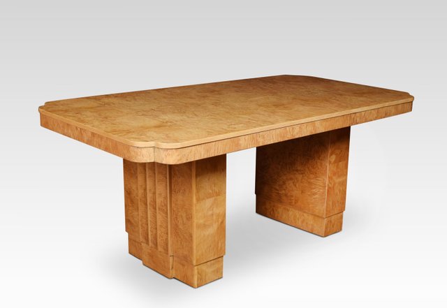 Art Deco Bird S Eye Maple Dining Table For Sale At Pamono