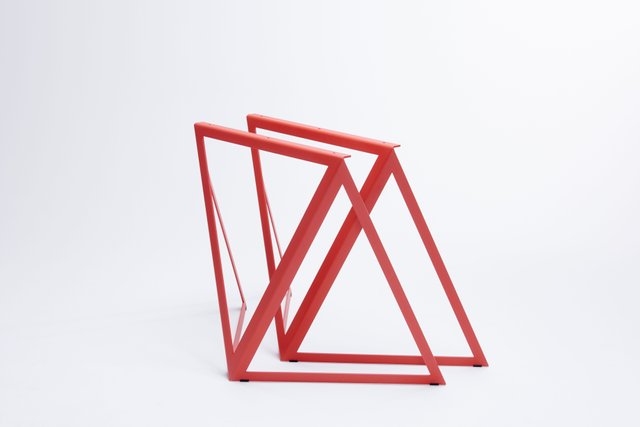 red table legs