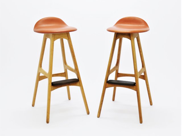 Vintage Od61 Oak Rosewood Bar Stools By Erik Buch For Oddense Vintage Od61 Oak Rosewood Bar Stools By Erik Buch For Oddense Maskinsnedkeri 1960s Set Of 2 At Pamono