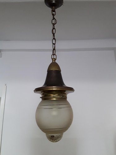 Vintage German Cut Glass Ceiling Lamp 1930s For Sale At Pamono